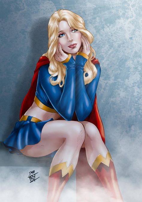 Supergirl New 52, Supergirl Fanart, Supergirl Art, Supergirl Dc, Scott Campbell, New 52, Ultimate Spiderman, Dc Comic, Power Girl