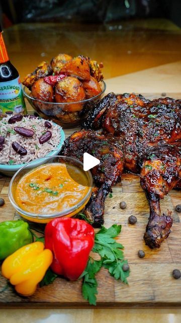 Jerk Roasted Chicken, Jerk Chicken Recipe Oven Baked, Spicy Jerk Chicken Recipe, Baked Jerk Chicken, Jamaican Seasoning, Jamaican Recipe, Jerk Turkey, Green Seasoning, Jerk Chicken Recipe