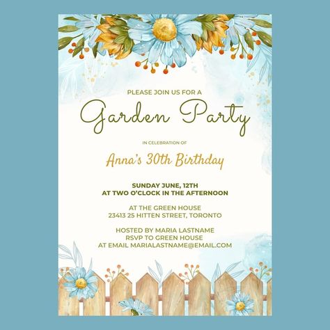 Relief Society Theme, Family Reunion Invitations Templates, Family Reunion Invitations, Party Invitation Design, Floral Template, Garden Party Invitations, Reunion Invitations, Party Invite Design, Invitation Floral