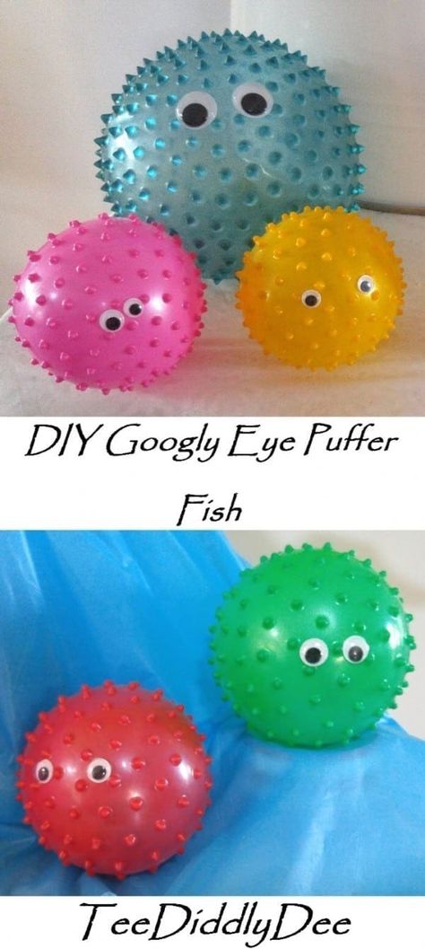 Ok so out of ALL of my ‘Under the Sea’ Party ideas, these little googly eyed puffer fish are definitely the fastest and EASIEST to make (and they turned out pretty cute if I do say so myself!).  They are so handy to have around as being great space fillers for my other larger sea […] Under The Sea Party Ideas, Underwater Birthday, Octonauts Birthday Party, Octonauts Party, Underwater Party, Under The Sea Decorations, Sea Party Ideas, Ocean Birthday Party, Mermaid Theme Birthday Party