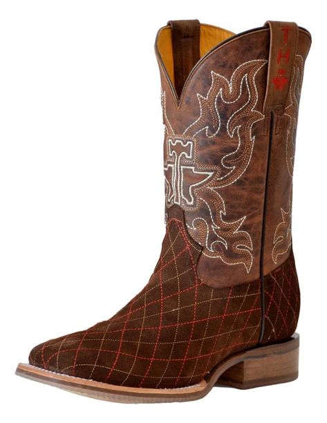 PRICES MAY VARY. Broad Square Toe Leather Upper Pull On Style Solid Brown Design With Zig Zag Stitching On Vamp And Flame Stitching On Shaft Stockman Heel Mens Tin Haul Boots: Mens Tin Haul Western Cowboy Boots. Get your cowboy on with these men's cowboy boots from Tin Haul. These square toe Asphalt Cracks boots have a brown leather vamp with stitches and a Tin Haul stitching on the shaft. These handcrafted boots have a double welt, a walking heel and an obvious comfort removable sole. They are Flame Cowboy Boots, Mens Cowboy Boots Outfit, Tin Haul Boots, Tin Haul, Cowboy Stuff, Handcrafted Boots, Brown Design, Tshirt Design Men, Mens Cowboy