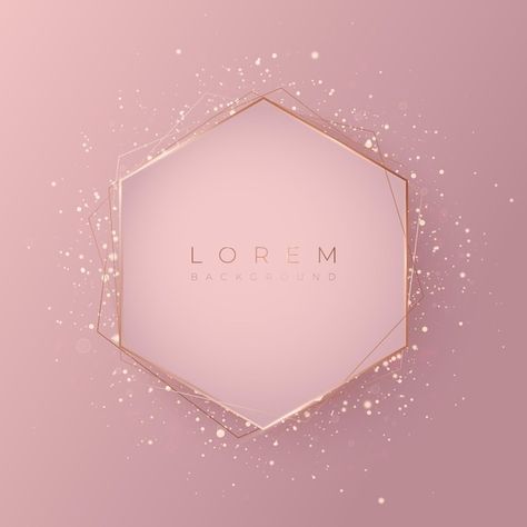 Forma de fondo 3d hexagonal rosa pálido ... | Premium Vector #Freepik #vector #rosado-dorado #marco-moderno #rosa-dorado #formas-doradas Gold Website, Bronze Palette, Pink Luxury, Custom Business Signs, Rose Gold Logo, Frame Pink, Background Frame, Nail Logo, Lashes Logo