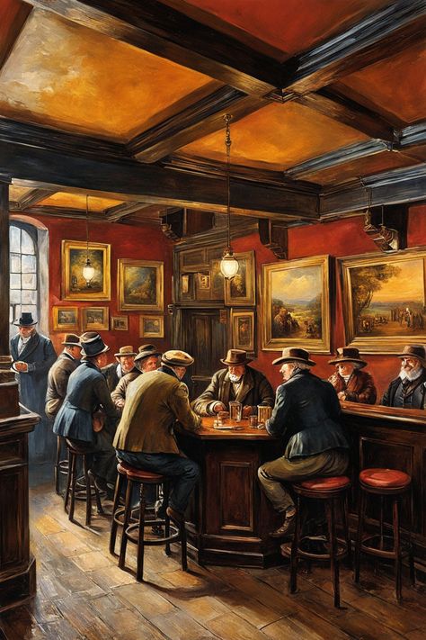 An old english pub by Arun KT - Playground Modern Irish Pub, English Pub Interior, Old Irish Pub, Pub Culture, Irish Pub Interior, Old English Pub, Pub Interior Design, Phone Paper, Old Tavern