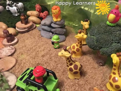 Africa Eyfs, Jungle Eyfs, Sand Tray Ideas Eyfs, Jungle Theme Activities, Eyfs Curriculum, Jungle Activities, Tuff Tray Ideas Toddlers, African Adventure, Giraffes Cant Dance