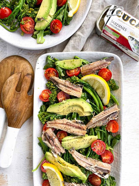 Sardine Salad Recipes, Sardine Sauce, Spanish Tomato Bread, Sardine Recipes Canned, Sardine Salad, Salad Bites, Sardine Recipes, Tomato Bread, Low Cholesterol Diet