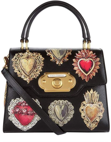 Dolce & Gabbana Welcome Queen of Hearts Handbag Leather Handbags Diy, Heart Handbag, Vintage Leather Handbag, Bags Online Shopping, Soft Leather Handbags, Suede Handbags, Leather Handbags Tote, Luxury Vintage, Luxury Brands