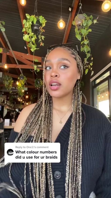 Replying to @Ora☆ #greenscreen #greenscreenvideo | colour 4 27 and 613 knotless braids | TikTok Box Braids 27 Color, Colour 27 And 613 Knotless Braids, 613 4 27 Braids, 1b 27 And 613 Knotless Braids, 2/27/30 Braids, 33 27 613 Braids, 4 And 27 Knotless Braids, Colour 4 And 27 Braids, 1b And 613 Knotless Braids