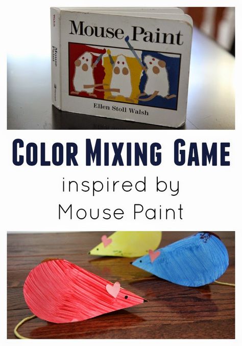 Toddler Approved!: Surprise Color Mixing Heart Craft for Preschoolers Mouse Paint Activities, Preschool Mouse, Book Club For Kids, Mouse Paint, Craft For Preschoolers, Heart Craft, Mouse Crafts, Preschool Colors, Preschool Books