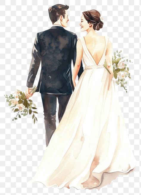 Suit Back View, Bride And Groom Illustration, Wedding Couple Illustration, Hand Holding Flower, Hands Holding Flowers, Couple Hands, Man Suit, Wedding Illustration, Couple Illustration