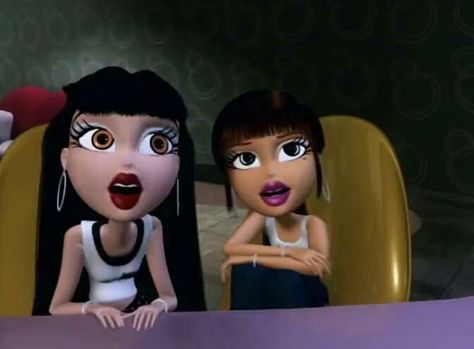 Bratz Reaction, Famous Cartoon Duos, Bratz Tv Show, Bratz Genie Magic, Bratz Movie, Fossil Museum, Best Friend's Birthday, Brat Doll, Bratz Girls