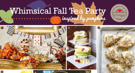 How to Style Fall Pumpkin Themed Tea Party Themed Tea Party, Autumn Tea Party, Pumpkin Favors, Peach Kitchen, Broma Bakery, Pumpkin Scones, Autumn Tea, Tea Party Theme, Tea Party Food