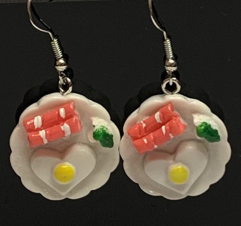 Earrings Weird, Egg Earrings, Earrings Food, Novelty Earrings, Funny Earrings, Food Earrings, Funny Food, Food Jewelry, Life Is Too Short