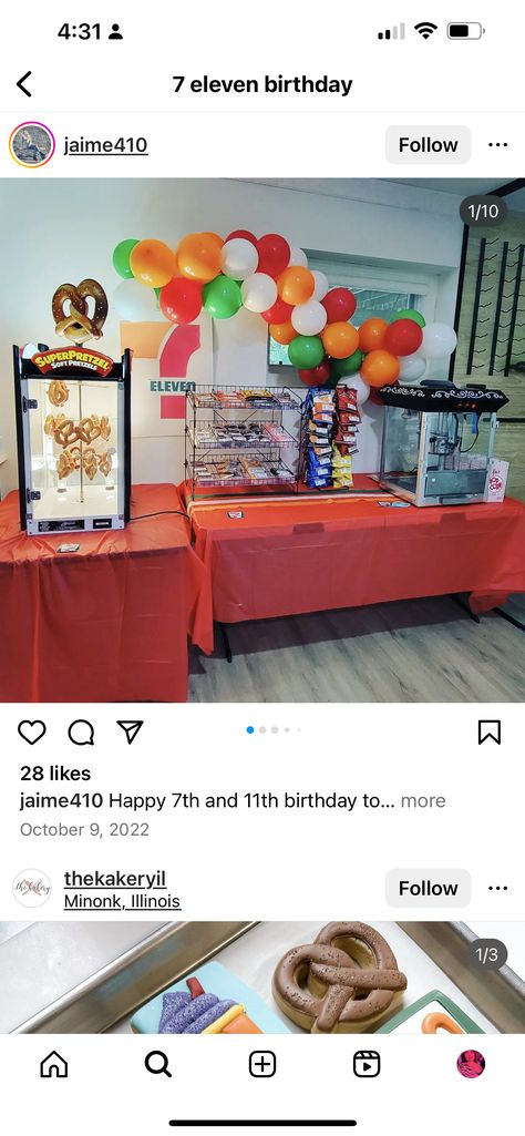 7 Eleven Theme Party, 7 Eleven Party, 711 Birthday Party, 7/11 Themed Birthday Party, 7/11 Party Theme, 7/11 Birthday Party, 7 Eleven Birthday Party, 7/11 Birthday Theme, 7 11 Party