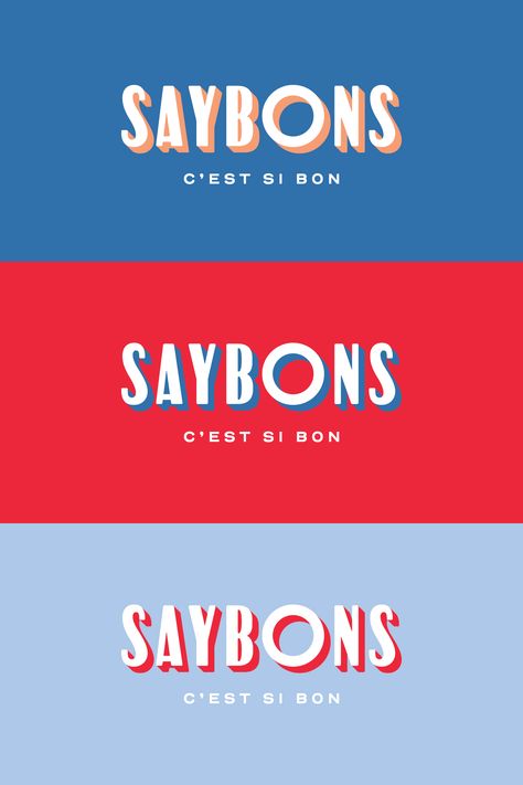 Saybons on Behance French Sandwiches, French Branding, French Graphic Design, Diner Branding, Black Cabin, Cafe Branding, Food Branding, French Bakery, Beautiful Branding