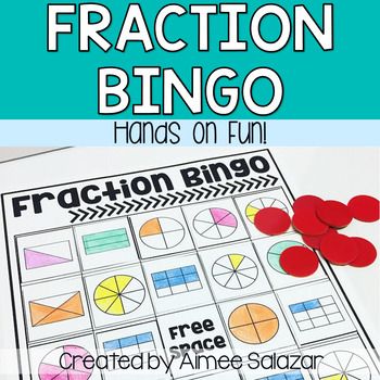 Fraction Bingo, Identifying Fractions, 3rd Grade Fractions, Shape Coloring Pages, Fraction Games, Math Graphic Organizers, Self Contained Classroom, Math Centers Middle School, Math Organization