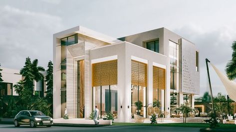 Petite Villa | Villette | Small Villa Design 3dsmax Villa CGI Villa | Standalone Villa Saudi Arabia Villa Saudi Arabia, Small Villa Design, Small Villa, Revit Architecture, Autodesk Revit, Architecture Concept, Architecture Visualization, Facade Design, Villa Design