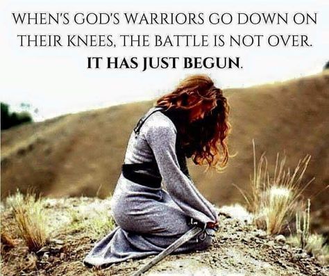 Embedded image Prayer Warrior, Spiritual Warfare, Faith Inspiration, Spiritual Inspiration, Christian Life, Faith In God, Quotes About God, A Quote, The Battle