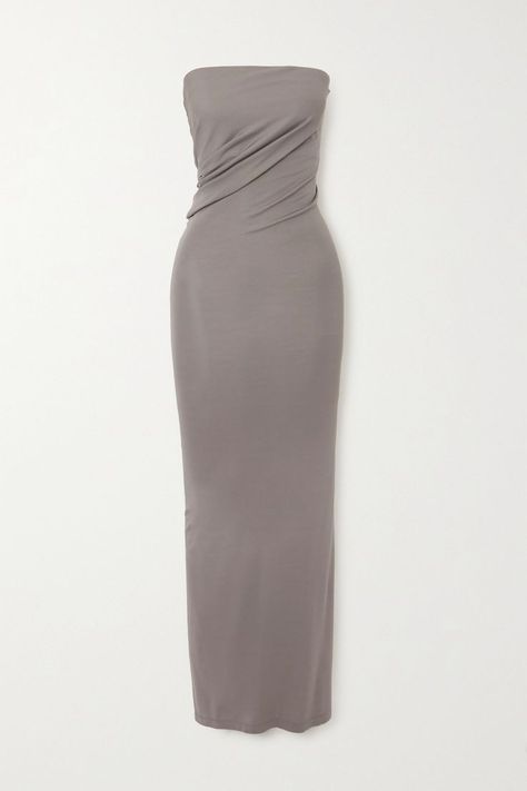 Crepe Maxi Dress, Bella Dress, Big Dresses, Christopher Esber, Archive Fashion, Grey Maxi Dress, Popular Dresses, 2023 Collection, Basic Dress