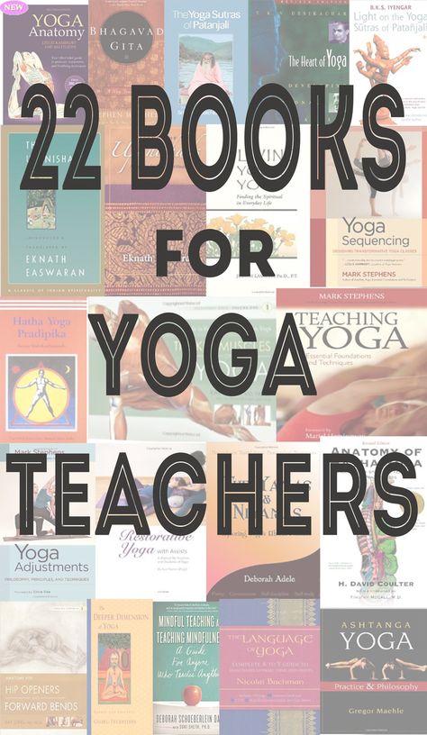 Pin now, and browse the titles later! 22 Books for New, Current or Aspiring #Yoga Teachers Yoga Teacher Resources, Yoga Ashtanga, Yoga Kundalini, Yoga Books, Yoga Iyengar, Yoga Posen, Teaching Yoga, Yoga Exercises, Qi Gong