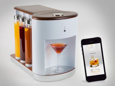 Move Over Keurig, This Machine Brews Booze via Brit + Co. Product Design Projects, Cocktail Machine, Science Gadgets, Video Poster, Home Bar Areas, Make Craft, Portable Safe, Projects Design, Amazing Technology