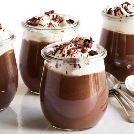 Triple Chocolate Pudding Boozy Chocolate Pudding, Chocolate Pudding Recipes, Food Network Magazine, Pudding Desserts, Triple Chocolate, Creamy Chocolate, Chocolate Pudding, Chocolate Pots, Pudding Recipes