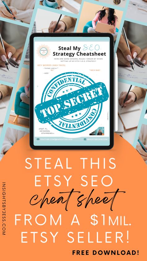 This Etsy SEO cheatsheet has the BEST seo tips to really BOOST your Etsy sales and grow your Etsy store faster! Snag it for FREE today and boost your Etsy SEO asap! ------ #etsy #etsytips #etsyhacks #etsystore #etsyseller #etsyseo #Etsyseotips #etsyideas #passiveincome ------ etsy tips, etsy hacks, etsy shop, etsy store, etsy ideas, selling on etsy, etsy seo, sell on etsy, how to sell on etsy, etsy sellers, side hustles, work from home, make money online, small business ideas Unique Small Business Ideas, Etsy Hacks, Etsy Store Ideas, Niche Ideas, Etsy Tips, Etsy Promotion, Etsy Marketing, Advertising Strategies, Etsy Seo