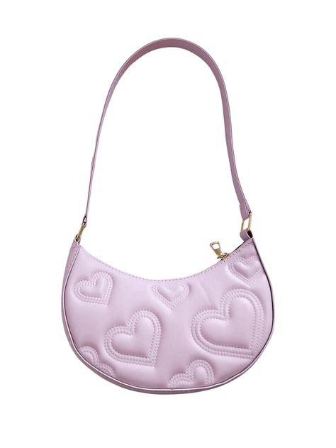 PRICES MAY VARY. Top handle, top zipper closure, crescent-shaped Heart pattern, top handle satchel, cute handbags This cute crescent bag is a great gift for street fashion lovers, and a thoughtful gift for friends, girlfriends, moms and daughters The cross body bags made from PU Leather Please refer to size guide carefully before purchasing at below description(Tips:The Product Measurement is clothes size, NOT human body size) <b>Product Measurement:</b> <br><br>one-size: Bag Height: 2.8", Bag L