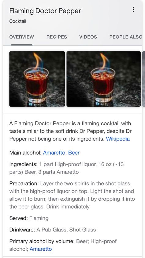 Flaming Doctor Pepper, Dr Pepper Shot, Flaming Dr Pepper, Doctor Pepper, 25th Birthday, Dr Pepper, Soft Drinks, Food Videos, Liquor