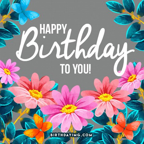 Happy Birhday Animated Gif Image with Flowers Happy Birthday Wishes For Her, Birthday Gif Images, Free Birthday Wishes, Special Happy Birthday Wishes, Happy Birthday Gif Images, Happy Birthday Download, Animated Happy Birthday Wishes, Happy Birthday Wishes Pics, Birthday Wishes Gif