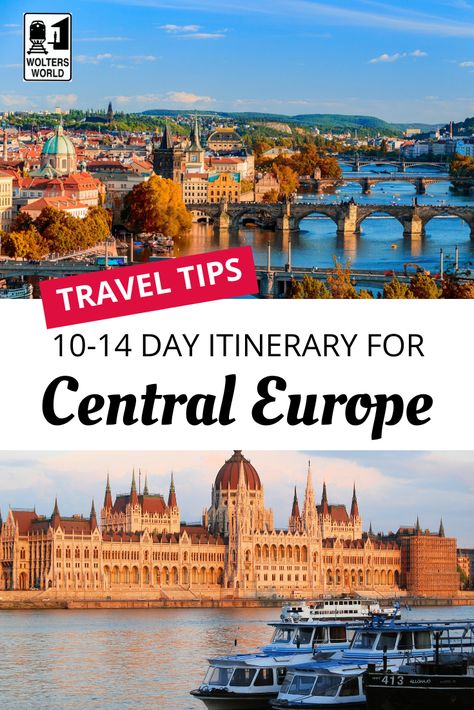 We've put together the perfect two-week itinerary for Central Europe. Visit Prague, Budapest, Vienna, and more! #europe #traveltips #woltersworld Central Europe Itinerary, Day Trips From Vienna, Europe Itinerary, Croatia Itinerary, Places To Visit In Europe, Best Cities In Europe, Visit Prague, European Travel Tips, Buda Castle