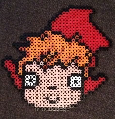 Ponyo Perler Beads, Studio Ghibli Perler Beads, Ponyo Studio Ghibli, Melt Beads, Makey Makey, Kandi Inspo, Cross Stitch Sampler Patterns, Hamma Beads Ideas, Pixel Beads