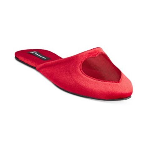 Inc International Concepts Risky Red Mesh Heart Cut Out Slippers Size: Medium 7-8 Condition: New With Tag 21-3259 Feather Slippers, Purple Slippers, Leopard Slippers, Pink Slippers, Open Toe Slippers, Black Slippers, Heart Cut Out, Velvet Heart, Faux Fur Slippers