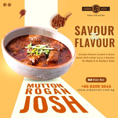 Looking for the best North Indian restaurants in Singapore? Look no further! Urbanroti has you covered with a list of the top 5 North Indian restaurants in Singapore. #northindianfood #singapore . #Mutton_Rogan_Josh #Soya_Sauce_Chicken #Soto_Betawi #Indian_Ice_Cream Food Thumbnail, Food Creative Ads, Mutton Rogan Josh, Channel Art Youtube, Weekend Design, Rogan Josh, Youtube Thumbnail Design, Restaurant Social Media, Restaurant Poster