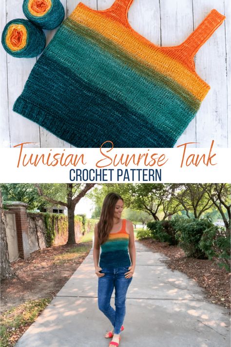 Tunisian Crochet Dress Pattern, Tunisian Crochet Vest Pattern Free, Tunisian Crochet Top Patterns Free, Tunisian Crochet Clothes, Tunisian Crochet Tank Top, Tunisian Crochet Top, Tunisian Crochet Cardigan, Free Tunisian Crochet Patterns, Tunisian Crochet Projects