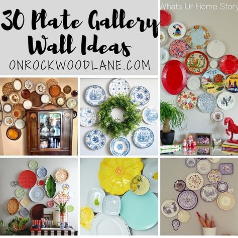 30 Plate Gallery Wall Ideas For Your Home Ways To Display Plates On Wall, Wall Art With Plates, Plate Wall Decor Bedroom, Display Plates Ideas, Hanging Decorative Plates On The Wall, Decorating With Plates On Wall Ideas, Decorate With Plates On Wall, Dishes On Wall Decor, Collector Plates Display