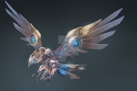 Robot Bird, Eagle Hunter, Interesting Creatures, Mechanical Animals, Exhibition Ideas, Art Cyberpunk, Metal Ideas, Robot Animal, Futuristic Robot