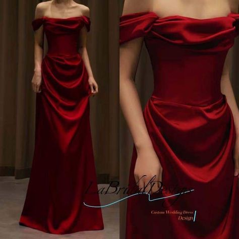 Red Dresses Classy Long, Red Dress Black Gloves, Red Prom Dresses Long Elegant Classy, Red Dresses Classy Elegant, Red Gala Dress Classy, Deep Red Prom Dress, Red Elegant Dress, Gown Aesthetic, Red Silk Dress