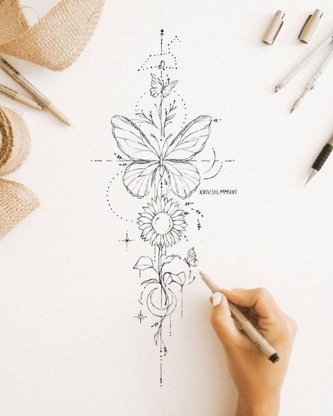 Also in Butterflies Kids Tattoo, Bookish Tattoos, Semicolon Tattoo, Muster Tattoos, Spine Tattoos For Women, Instagram Tattoo, Classy Tattoos, Discreet Tattoos, Spine Tattoos