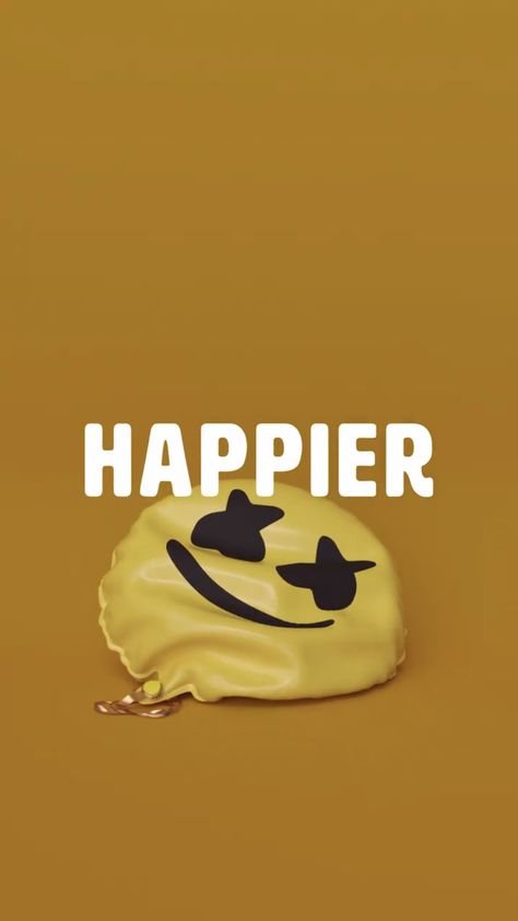 happier wallpaper Happier Wallpaper, Happy Iphone Wallpaper, On Phone, Music Wallpaper, Apple Wallpaper, Smile Face, Phone Backgrounds, Smiley, Wallpapers