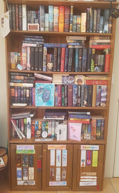 Bookshelf tour #2 – Lizbie's Nerdy World Bookshelf Tour, Poldark Series, Beginning Reading, Owl Painting, Happy Reading, Favorite Authors, My Last, Fun Things, Bookshelves