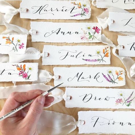 Wedding Bomboniere, Take It Slow, Bespoke Wedding Stationery, Wedding Name Cards, Wedding Stationery Suite, Enjoy The Process, Wedding Name, Wildflower Wedding, Watercolor Wedding Invitations