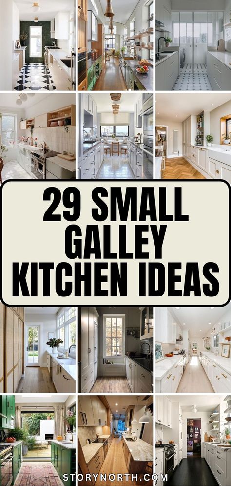 Save this pin for a collection of elegant small galley kitchen ideas perfect for compact homes. Transform your space with clever design tips and maximize efficiency in style. #HomeDecor #KitchenDesign #SmallSpaces #InteriorInspiration Galley Kitchen Cabinets, Small Galley Kitchen Ideas, Small Galley Kitchen Ideas Narrow, Modern Galley Kitchen Ideas, Galley Kitchen Ideas Narrow, Small Galley Kitchen Designs, Small Galley Kitchen Remodel, Galley Kitchen Ideas, Kitchen Galley