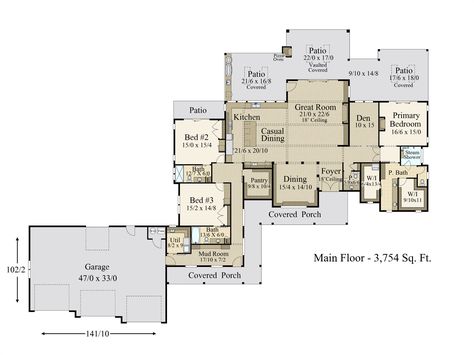 Yellowstone Ranch House Plans, Ranch House Blueprints, Luxury Ranch House, Yellowstone House, Luxury Ranch House Plans, Lodge House Plans, Unusual House, Home Layout, Craftsman Ranch