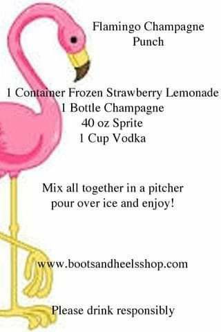 Flamingo Drink, Frozen Juice, Champagne Punch, Mommy Juice, Cocktail Drinks Alcoholic, Yummy Alcoholic Drinks, Liquor Drinks, Boozy Drinks, Mixed Drinks Recipes