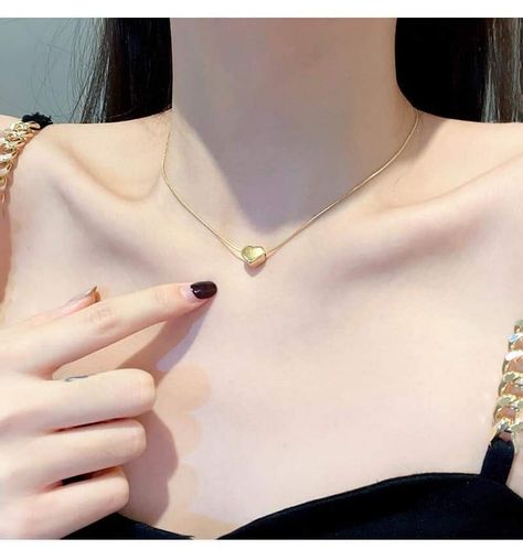 Pale Skin Gold Jewelry, Pale White, Flowers Images, Chunky Earrings, Stacked Necklaces, White Skin, Party Necklace, Metal Necklace, Gold Heart Necklace