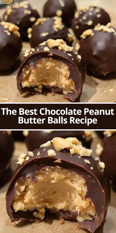 The Best Chocolate Peanut Butter Balls Recipe Recipes For Peanut Butter Balls, Chocolate Peanut Balls, Choc Peanut Butter Balls, Peanut Butter Balls With Chocolate, Peanut Butter Balls With Powdered Sugar, Peanut Butter Truffles Easy, Peanut Butter Bonbons, The Best Peanut Butter Balls, Honey Peanut Butter Scotcheroo Balls