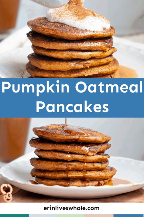 Pumpkin Oatmeal Waffles, Healthy Pumpkin Oatmeal Pancakes, Pumpkin Oat Pancakes, Pumpkin Banana Oat Pancakes, Oatmeal Pumpkin Pancakes, Vegan Pumpkin Oatmeal, Pumpkin Oatmeal Pancakes, Oatmeal Pancake, Whole Pumpkin