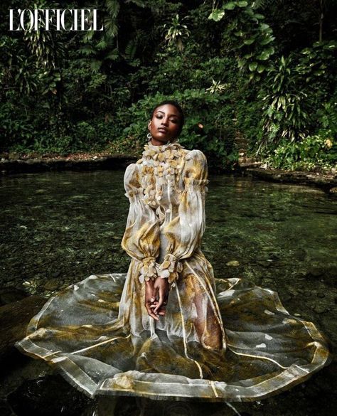 Water Goddess Alicia Burke by JD Barnes for L'Officiel India 20th Anniversary Issue — Anne of Carversville Water Goddess, Elle Spain, White Elegance, Vogue Spain, Vogue India, Vogue Germany, Vogue Japan, Vogue Russia, Fly Girl