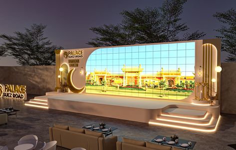 Event Palace Suez Road :: Behance Stage Backdrop Design, Majlis Design, Exhibition Stall Design, Event Stage, Exhibition Stall, Kiosk Design, Stage Backdrop, Stall Designs, Exhibition Booth Design