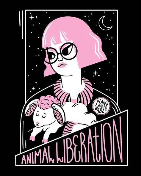 Vegan Vibes, Vegan Plant Based, Vegan Design, Poster Vintage Retro, Animal Liberation, Art Parody, Vegan Animals, Bright Designs, Going Vegan